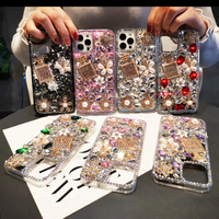 Botol Parfum Berlian Penuh Casing Ponsel Berhias Rhinestone Cocok untuk Iphone 17 Pro Max 13 16 Pro Max 15
