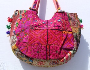 Bolso Tote Banjara Hecho a Mano, Bolso de Hombro Bordado con Flores, Gran Capacidad, Forro de Algodón Ligero - Product Image 5