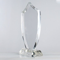 Cadeaux souvenirs, trophées en cristal, gravure laser 3D, résistant à l'eau, cristal transparent professionnel, trophées en cristal vierges, cadeaux pour salons professionnels