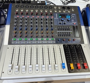 มิกเซอร์เพาเวอร์แอมป์ KV Professional 6 8 12 แชนแนล กำลังขับ 500 วัตต์ x 2 พร้อม MP3 บลูทูธ สำหรับการแสดงบนเวที - Product Image 3