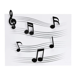 Creativo N. <span class=keywords><strong>Magneti</strong></span> <span class=keywords><strong>per</strong></span> <span class=keywords><strong>Frigorifero</strong></span> a Forma di Spartito Musicale, Decorazioni Magnetiche con Note Musicali - Product Image 6