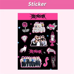 KPOP RIIZE Stray Kids (G)I-DLE Ive Stickers Born Pink Rock-Star I FEEL Album DIY Decorative Sticker Jennie HyunJin Minnie Yujin