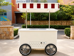 Chariot de vente de crèmes glacées et de boissons fraîches, vélo cargo - Product Image 4