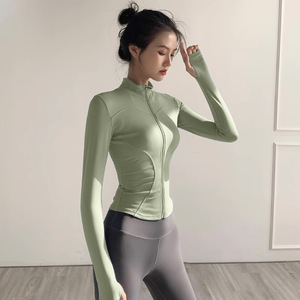 Veste de yoga à manches longues pour femme Printemps 2026 – Haut de sport respirant et à séchage rapide pour la course, l'exercice et les loisirs – Tailles S, M, L, XL, XXL, XXXL - Product Image 3