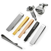 Boutons de manchette et pince à cravate personnalisés avec logo du fournisseur, en métal, pour chemise de costume homme, avec emballage en boîte