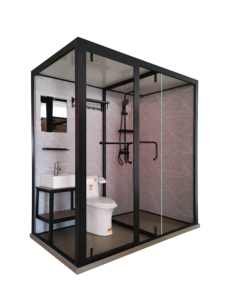 Salle de bain préfabriquée intérieure, unités de salle de bain tout-en-un, salle de bain modulaire préfabriquée complète - Product Image 2