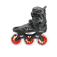 Patins à roulettes Luo Shen pour adultes débutants, patins à roulettes de course à trois roues, roues grandes de 110 mm en PU, matériau PP