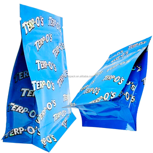 Sachet refermable personnalisé à fond plat avec fermeture éclair, sac holographique 3,5g, sachet Mylar résistant aux enfants pour aliments, sac refermable pour bonbons - Product Image 1