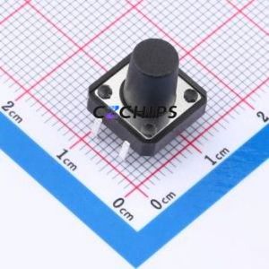 TS-1094-A15B2-D1 Tactile Switch Through hole-4P,12x12mm Switch Single Pole Single Throw Round Button 1.8N Through Hole - Product Image 1