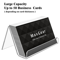 Support de Présentation de Vêtements en Acrylique Transparent Moderne et Écologique pour Bureau, Léger, Portable, Porte-Cartes de Table Multifonctionnel