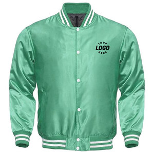 Chaqueta Varsity de Invierno de Alta Calidad, Impermeable y Resistente al Viento, Personalizada, de Poliéster Satinado, con Cuello Alto, Estilo Casual Urbano - Product Image 1