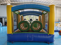 Gran oferta, juguetes inflables comerciales para interiores para niños, gorila de obstáculos, juegos para niños, Castillo de salto con tobogán