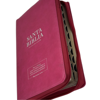 Bible à glissière adulte en espagnol-Fabricant d'impression personnalisée en cuir Pu