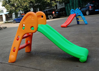 Nouveau design 2026 KRXIN KRX-2102 Mini toboggan pliable en plastique pour enfants avec marches plus larges pour maison de jeu, usage éducatif, anniversaire