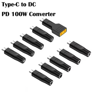 อะแดปเตอร์ชาร์จเร็ว Type-C เป็น DC PD 100w สำหรับแล็ปท็อป โน้ตบุ๊กเลอโนโว เครื่องมือไฟฟ้า รีโมทคอนโทรล ของเล่น รถยนต์ เครื่องดูดฝุ่น - Product Image 2
