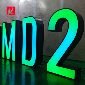 Kexian Tùy Chỉnh Màu Sắc Ma Thuật Thư RGB Đầy Đủ Màu Sắc Năng Động Thép Không Gỉ LED Thư Đăng Ký Kinh Doanh 3D Thư Đăng - Product Image 6