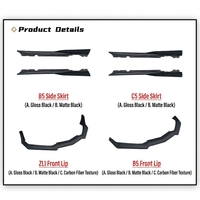 Kit carrosserie style Z06 pour Chevrolet Corvette C8 2020+ avec pare-chocs avant et arrière, et kit de conversion avec diffuseur de lèvres