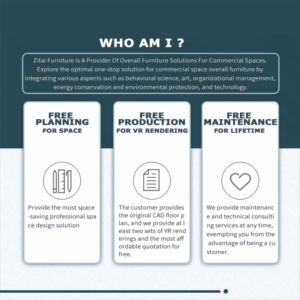 Zitai moderne patron bureau bureau et chaise combinaison président ordinateur bureau personne seule luxe grande classe PDG Table de bureau - Product Image 6