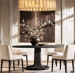 ثريا دائرية عصرية أمريكية رائجة من الرخام والألباستر والأونيكس، مناسبة لغرف الطعام والمعيشة والنوم، ثريا أونيكس كالاميت دائرية 60 - Product Image 3