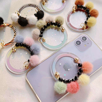 Sangles magnétiques en fourrure pelucheuse pour téléphone, chaînes porte-téléphone pour iPhone 15, accessoires de maintien