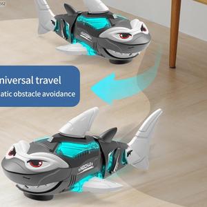 Jouets pour enfants à piles électrique universel roue queue secouer <span class=keywords><strong>Robot</strong></span> <span class=keywords><strong>requin</strong></span> <span class=keywords><strong>jouet</strong></span> avec éclairage musique - Product Image 3