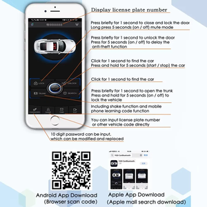 Nuevo sistema de entrada sin llave con arranque automático, sistema de alarma de arranque del motor, sistema de arranque con un solo botón, accesorios para coche con control remoto - Product Image 6