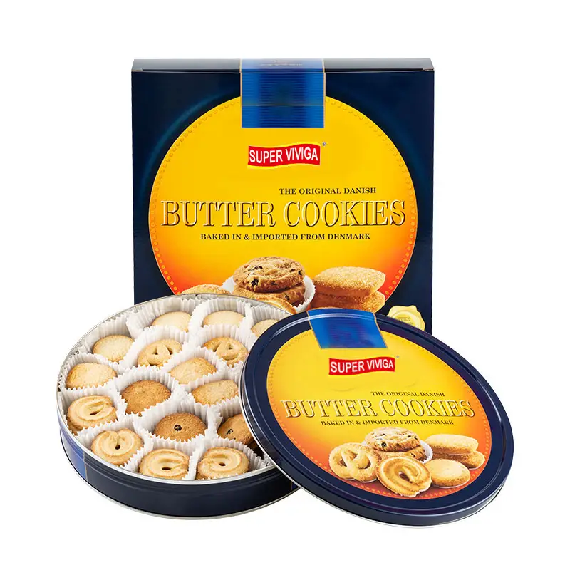 Best Selling Healthy Snacks Danish Butter Cookies Sweet Crispy Cookies And Milk Fortune Biscuit