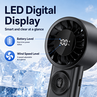 Petit ventilateur portatif à main avec moteur haute vitesse, design pliable pour une utilisation quotidienne
