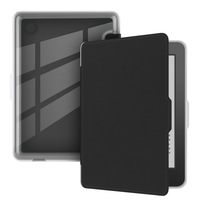 AilesTecca Clear Back Case untuk Kindle Generasi ke-11 dan ke-12 Rilis 2024, Pelindung Smart Cover E-book untuk Kindle 6 Inch