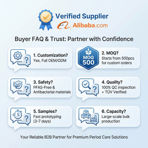 Ropa Interior Menstrual a Prueba de Fugas para <span class=keywords><strong>Mujer</strong></span>, Personalizada al por Mayor, 4 Capas Absorbentes, Talla Grande 3XL, Reutilizable, Sin Costuras - Product Image 6