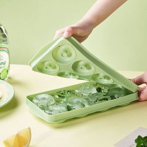 Moule à glaçons en silicone alimentaire à 8 cavités, motif fleur d'amour, rond, facile à remplir, pour congélation rapide, grande taille - Product Image 3