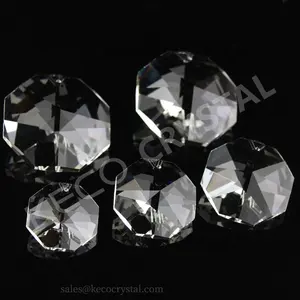 1 3 4 Hole Crystal Octagon Beads With Good Quality K9 Crystal Glass Beads Loose No Lead Crystal Octagon Beads