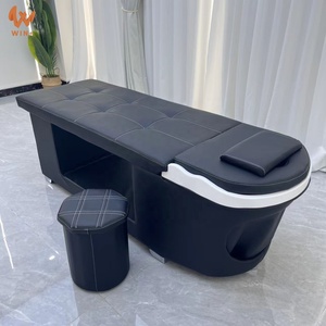 Camilla de Masaje Profesional de Lujo Multifuncional de Madera para <span class=keywords><strong>Spa</strong></span> Capilar, Salón de Belleza, Lavado de Cabello Tailandés y Cama de Champú - Product Image 4