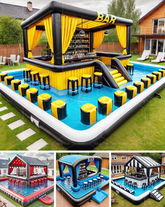 Nouvelle conception de <span class=keywords><strong>piscine</strong></span> d'eau bon marché en PVC Pub gonflable <span class=keywords><strong>Bar</strong></span> de <span class=keywords><strong>piscine</strong></span> d'explosion pour la fête - Product Image 4