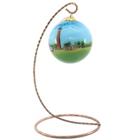 Boules de Noël en verre soufflé à la main, peintes à l'intérieur, de luxe, pour la décoration de l'arbre de Noël et comme cadeau