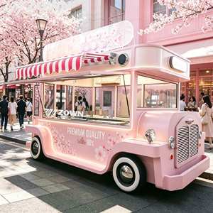 Solid Chassis Electric Street Food Truck Custom Crepe Hot Dog Cart Customizable Length Flooring for Global Small Entrepreneur - Product Image 1