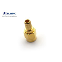 Crimpado macho SMA de 50 ohmios al por mayor de fábrica de alta calidad para ensamblaje de cable RG58