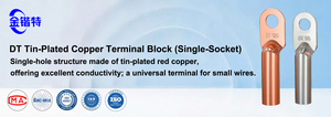 Copper Ring <b>Terminal</b> DT 120 130 95 Electric Power Connector Lug - Product Image 5