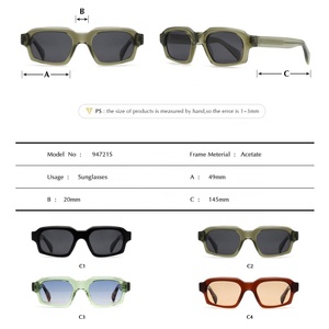 Gafas de Sol Unisex de Diseño de Alta Gama, Cuadradas, Polarizadas, Ligeras, con Protección UV400 y Visión Nocturna, de Acetato - Product Image 2