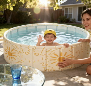 <span class=keywords><strong>Bañera</strong></span> <span class=keywords><strong>Plegable</strong></span> de PVC Ecológica Yangchen para Bebés y Niños, Diseño Redondo Moderno y Duradero, Portátil, Sin Tapa - Product Image 1