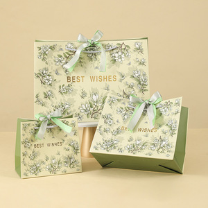 Giá rẻ chất lượng cao Prime mang nhãn hiệu đóng gói tùy chỉnh giấy cá nhân sang trọng mua sắm túi giấy với Ribbon xử lý - Product Image 2