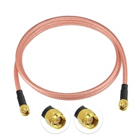 Cable Coaxial ANNXIN Premium RG142 SMA Macho a SMA Macho de 50 Ohmios, Extensión de Antena de Baja Pérdida para Equipos de Red 3G 4G 5G LTE