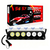 Nueva Luz Estroboscópica LED S6 de Alta Luminosidad para Coche con Ventosa Delantera, Luz de Pala, Luz de Limpieza, Luz Estroboscópica, Luz de Seguridad