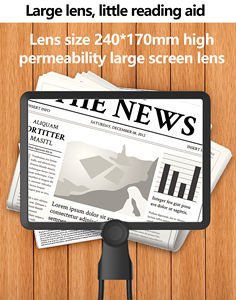 Lupa de Pantalla Portátil de Escritorio y para Colgar al Cuello 2X con Luces LED y Lente HD PMMA - Product Image 4