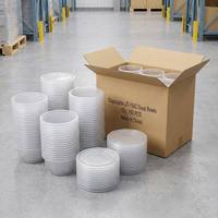 Contenant à soupe en plastique sans BPA, écologique, résistant à la chaleur, réutilisable, anti-fuite, compatible micro-ondes, pour livraison, traiteur, événements et marque personnalisée