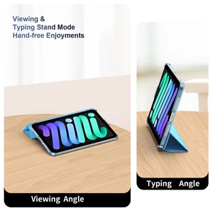 Étuis intelligents pour <span class=keywords><strong>iPad</strong></span> <span class=keywords><strong>Mini</strong></span> <span class=keywords><strong>6</strong></span> 7ème génération (A17Pro) – <span class=keywords><strong>Coque</strong></span> rigide fine avec support, fonction veille/réveil automatique, compatible 4ème et 5ème génération, emballage inclus - Product Image 4