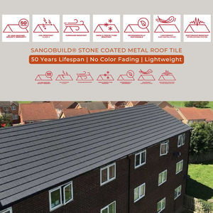 Огнестойкая элегантная плоская черепица стальная кровельная черепица для крыши торгового центра <span class=keywords><strong>Astm</strong></span> E108 сертифицирована - Product Image 5