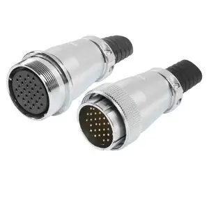 Waterproof Aviation Connector Electrical Connectors Square Flange Socket