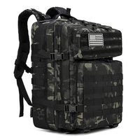Sac à dos tactique personnalisable de 45 L unisexe avec GPS, grand sac d'assaut Molle de 3 jours, polyester imperméable, GPS personnalisable