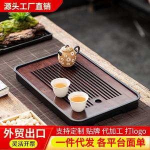 Plateau à thé, petite table à thé, plateau de drainage, service à thé, soucoupe à thé de bureau, ensemble de thé, petit service à thé Kung Fu, table de préparation du thé - Product Image 4